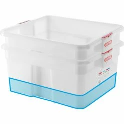 Best Sale ✔️ Araven Perforated Food Box GN 2/1 11 7/9", White - Pkg Qty 2 👏 -Containers shop 04069 04079 exudado encajado