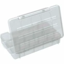 Discount ⭐ Akro-Mils Medium Clear storage case w/ 2 Dividers 05805, 11x7x2-3/8 - Pkg Qty 6 🎁 -Containers shop 05805 12