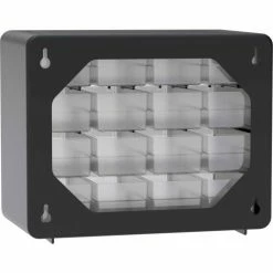 Budget 🥰 Akro-Mils Plastic Drawer Parts Cabinet 10116 - 10-1/2"W x 6-3/8"D x 8-1/2"H, Black, 16 Drawers 😉 -Containers shop 10116 11