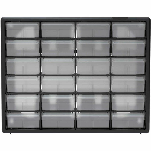 Budget 🥰 Akro-Mils Plastic Drawer Parts Cabinet 10124 - 20"W x 6-3/8"D x 15-13/16"H, Black, 24 Drawers ❤️ 2 Budget 🥰 Akro-Mils Plastic Drawer Parts Cabinet 10124 - 20"W x 6-3/8"D x 15-13/16"H, Black, 24 Drawers ❤️ - Image 2