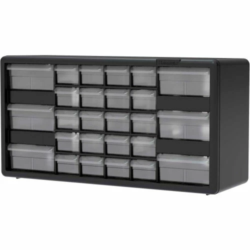 Promo 😍 Akro-Mils Plastic Drawer Parts Cabinet 10126 - 20"W x 6-3/8"D x 10-1/4"H, Black, 26 Drawers 🔔 1 Promo 😍 Akro-Mils Plastic Drawer Parts Cabinet 10126 - 20"W x 6-3/8"D x 10-1/4"H, Black, 26 Drawers 🔔