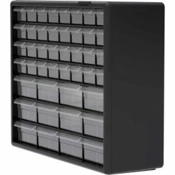 Flash Sale 😉 Akro-Mils Plastic Drawer Parts Cabinet 10144 - 20"W x 6-3/8"D x 15-13/16"H, Black, 44 Drawers 🥰 -Containers shop 10144 18