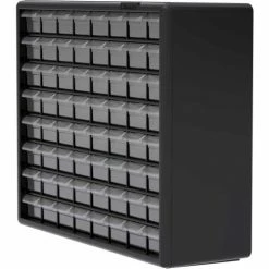 Brand new ❤️ Akro-Mils Plastic Drawer Parts Cabinet 10164 - 20"W x 6-3/8"D x 15-13/16"H, Black, 64 Drawers ✔️ -Containers shop 10164 18