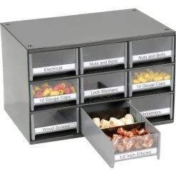 Cheapest ๐ Akro-Mils Steel Small Parts Storage Cabinet 19909 - 17"W x 11"D x 11"H w/ 9 Gray Drawers ๐งจ