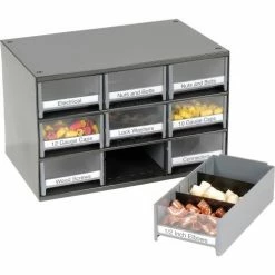 Cheapest 😀 Akro-Mils Steel Small Parts Storage Cabinet 19909 - 17"W x 11"D x 11"H w/ 9 Gray Drawers 🧨 -Containers shop 104830 05