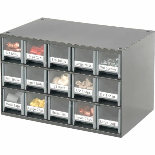 Best Pirce ๐ Akro-Mils Steel Small Parts Storage Cabinet 19715 - 17"W x 11"D x 11"H w/ 15 Gray Drawers โค๏ธ 2 Best Pirce ๐ Akro-Mils Steel Small Parts Storage Cabinet 19715 - 17"W x 11"D x 11"H w/ 15 Gray Drawers โค๏ธ - Image 2