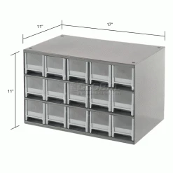 Best Pirce ๐ Akro-Mils Steel Small Parts Storage Cabinet 19715 - 17"W x 11"D x 11"H w/ 15 Gray Drawers โค๏ธ 37 Best Pirce ๐ Akro-Mils Steel Small Parts Storage Cabinet 19715 - 17"W x 11"D x 11"H w/ 15 Gray Drawers โค๏ธ -Containers shop 104832 dim2