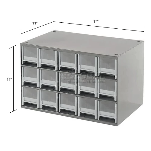 Best Pirce ๐ Akro-Mils Steel Small Parts Storage Cabinet 19715 - 17"W x 11"D x 11"H w/ 15 Gray Drawers โค๏ธ 19 Best Pirce ๐ Akro-Mils Steel Small Parts Storage Cabinet 19715 - 17"W x 11"D x 11"H w/ 15 Gray Drawers โค๏ธ - Image 19