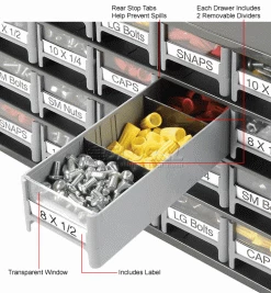 Flash Sale 🥰 Akro-Mils Steel Small Parts Storage Cabinet 19320 - 17"W x 11"D x 11"H w/ 20 Gray Drawers ❤️ -Containers shop 104836 2wco