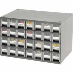 Deals 👏 Akro-Mils Steel Small Parts Storage Cabinet 19228 - 17"W x 11"D x 11"H w/ 28 Gray Drawers 🔥 -Containers shop 104838 06