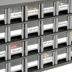 Deals 👏 Akro-Mils Steel Small Parts Storage Cabinet 19228 - 17"W x 11"D x 11"H w/ 28 Gray Drawers 🔥 -Containers shop 104838 11