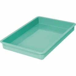 Coupon 🎁 MFG Tray Molded Fiberglass Toteline Stacking Tote 870008 - 25-3/4"L x 17-3/4"W x 3"H, Green 👏