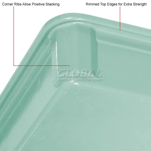 Coupon 🎁 MFG Tray Molded Fiberglass Toteline Stacking Tote 870008 - 25-3/4"L x 17-3/4"W x 3"H, Green 👏 11 Coupon 🎁 MFG Tray Molded Fiberglass Toteline Stacking Tote 870008 - 25-3/4"L x 17-3/4"W x 3"H, Green 👏 - Image 11