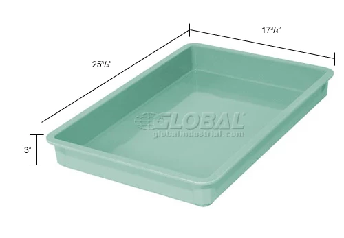 Coupon 🎁 MFG Tray Molded Fiberglass Toteline Stacking Tote 870008 - 25-3/4"L x 17-3/4"W x 3"H, Green 👏 12 Coupon 🎁 MFG Tray Molded Fiberglass Toteline Stacking Tote 870008 - 25-3/4"L x 17-3/4"W x 3"H, Green 👏 - Image 12
