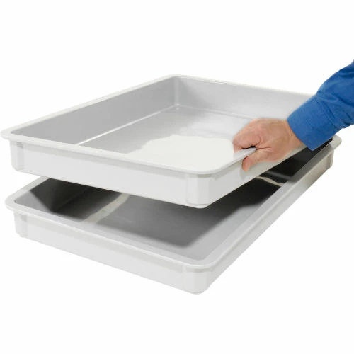 Best deal ✨ MFG Tray Molded Fiberglass Toteline Stacking Tote 875008 - 25-3/4"L x 17-3/4"W x 4-1/2"H, White 🔔 8 Best deal ✨ MFG Tray Molded Fiberglass Toteline Stacking Tote 875008 - 25-3/4"L x 17-3/4"W x 4-1/2"H, White 🔔 - Image 8