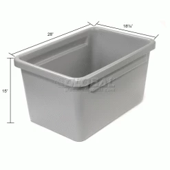 Budget 🎁 Dandux Tote Box without Lid 50P2494-150 - 28"L x 18-3/4"W x 15"H 😍 15 Budget 🎁 Dandux Tote Box without Lid 50P2494-150 - 28"L x 18-3/4"W x 15"H 😍 -Containers shop 126308 dim