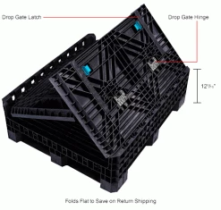 Wholesale ⭐ Global Industrial Folding Bulk Shipping Container, 32"Lx30"Wx34"H, 1800 Lb. Capacity, Black 🛒 28 Wholesale ⭐ Global Industrial Folding Bulk Shipping Container, 32"Lx30"Wx34"H, 1800 Lb. Capacity, Black 🛒 -Containers shop 155208IN 2wco