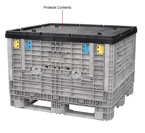 Coupon ๐ Monoflo Folding Bulk Shipping Container Lid BC4845LID - 48"L x 45"W Black โ 8 Coupon ๐ Monoflo Folding Bulk Shipping Container Lid BC4845LID - 48"L x 45"W Black โ - Image 8