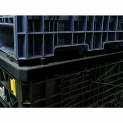 Best Sale 🧨 Monoflo Folding Bulk Shipping Container Lid BC3230LID - 32"L x 30"W Black 💯 -Containers shop 155214 05