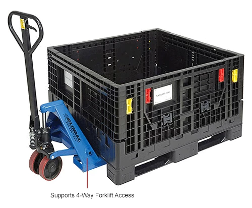 Deals ๐ Global Industrial Folding Bulk Shipping Container, 48"Lx45"Wx27"H, 1500 Lb. Capacity, Black ๐ฅ 18 Deals ๐ Global Industrial Folding Bulk Shipping Container, 48"Lx45"Wx27"H, 1500 Lb. Capacity, Black ๐ฅ - Image 18