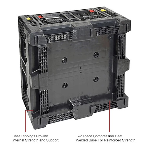 Deals ๐ Global Industrial Folding Bulk Shipping Container, 48"Lx45"Wx27"H, 1500 Lb. Capacity, Black ๐ฅ 20 Deals ๐ Global Industrial Folding Bulk Shipping Container, 48"Lx45"Wx27"H, 1500 Lb. Capacity, Black ๐ฅ - Image 20