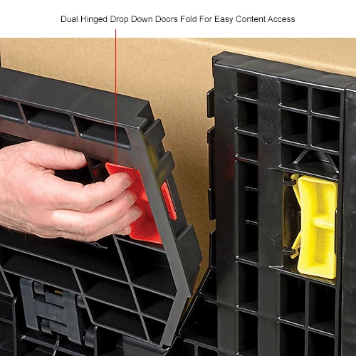 Deals ๐ Global Industrial Folding Bulk Shipping Container, 48"Lx45"Wx27"H, 1500 Lb. Capacity, Black ๐ฅ 21 Deals ๐ Global Industrial Folding Bulk Shipping Container, 48"Lx45"Wx27"H, 1500 Lb. Capacity, Black ๐ฅ - Image 21