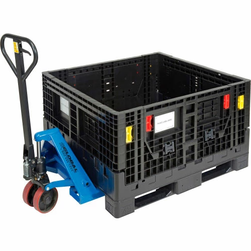 Deals ๐ Global Industrial Folding Bulk Shipping Container, 48"Lx45"Wx27"H, 1500 Lb. Capacity, Black ๐ฅ 3 Deals ๐ Global Industrial Folding Bulk Shipping Container, 48"Lx45"Wx27"H, 1500 Lb. Capacity, Black ๐ฅ - Image 3