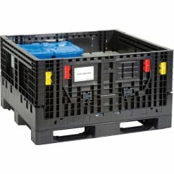 Deals ๐ Global Industrial Folding Bulk Shipping Container, 48"Lx45"Wx27"H, 1500 Lb. Capacity, Black ๐ฅ 30 Deals ๐ Global Industrial Folding Bulk Shipping Container, 48"Lx45"Wx27"H, 1500 Lb. Capacity, Black ๐ฅ -Containers shop 155215A 06