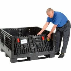 Deals ๐ Global Industrial Folding Bulk Shipping Container, 48"Lx45"Wx27"H, 1500 Lb. Capacity, Black ๐ฅ 31 Deals ๐ Global Industrial Folding Bulk Shipping Container, 48"Lx45"Wx27"H, 1500 Lb. Capacity, Black ๐ฅ -Containers shop 155215A 07