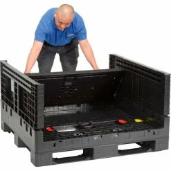 Deals ๐ Global Industrial Folding Bulk Shipping Container, 48"Lx45"Wx27"H, 1500 Lb. Capacity, Black ๐ฅ 32 Deals ๐ Global Industrial Folding Bulk Shipping Container, 48"Lx45"Wx27"H, 1500 Lb. Capacity, Black ๐ฅ -Containers shop 155215A 08