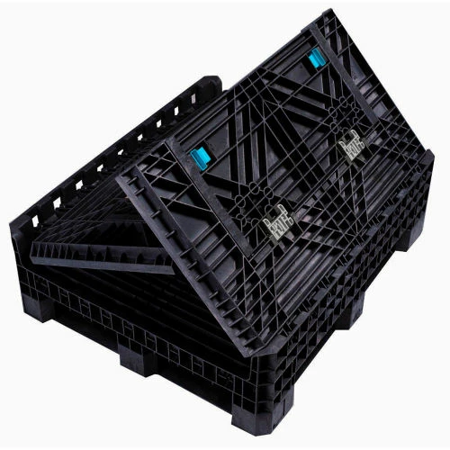 Wholesale ⭐ Global Industrial Folding Bulk Shipping Container, 32"Lx30"Wx34"H, 1800 Lb. Capacity, Black 🛒 3 Wholesale ⭐ Global Industrial Folding Bulk Shipping Container, 32"Lx30"Wx34"H, 1800 Lb. Capacity, Black 🛒 - Image 3