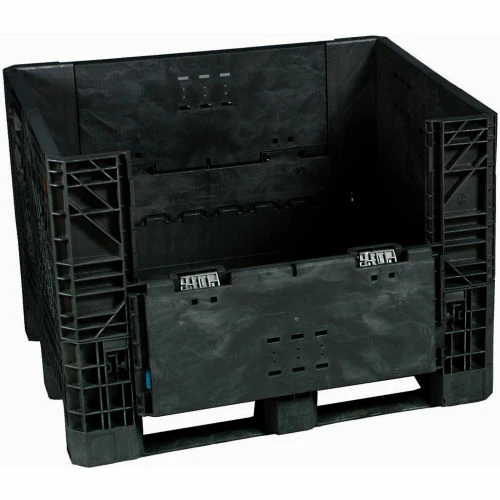 Wholesale ⭐ Global Industrial Folding Bulk Shipping Container, 32"Lx30"Wx34"H, 1800 Lb. Capacity, Black 🛒 2 Wholesale ⭐ Global Industrial Folding Bulk Shipping Container, 32"Lx30"Wx34"H, 1800 Lb. Capacity, Black 🛒 - Image 2
