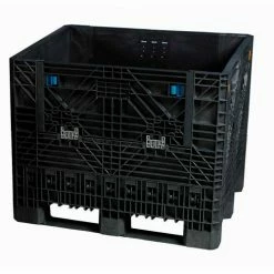 Wholesale ⭐ Global Industrial™ Folding Bulk Shipping Container, 32"Lx30"Wx34"H, 1800 Lb. Capacity, Black 🛒