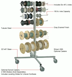 Flash Sale 🎉 Global Industrial™ Reel Dispenser 6 Axles 😉 -Containers shop 184629 1wco