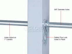 Flash Sale 🎉 Global Industrial™ Reel Dispenser 6 Axles 😉 -Containers shop 184629 2wco