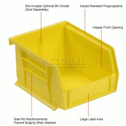 Top 10 ⌛ Akro-Mils® AkroBin® Plastic Stacking Bin, 4-1/8"W x 5-3/8"D x 3"H, Yellow - Pkg Qty 24 ✔️ 31 Top 10 ⌛ Akro-Mils® AkroBin® Plastic Stacking Bin, 4-1/8"W x 5-3/8"D x 3"H, Yellow - Pkg Qty 24 ✔️ -Containers shop 184810YL 1wco