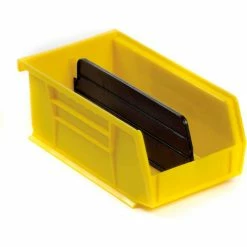Discount ✨ Akro-Mils® AkroBin® Plastic Stack & Hang Bin, 4-1/8"W x 7-3/8"D x 3"H, Yellow - Pkg Qty 24 💯 -Containers shop 184811YL 03