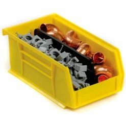Discount ✨ Akro-Mils® AkroBin® Plastic Stack & Hang Bin, 4-1/8"W x 7-3/8"D x 3"H, Yellow - Pkg Qty 24 💯 -Containers shop 184811YL 04