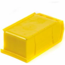 Discount ✨ Akro-Mils® AkroBin® Plastic Stack & Hang Bin, 4-1/8"W x 7-3/8"D x 3"H, Yellow - Pkg Qty 24 💯 -Containers shop 184811YL 05