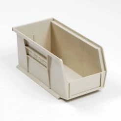 Promo 😉 Akro-Mils® AkroBin® Plastic Stack & Hang Bin, 5-1/2"W x 10-7/8"D x 5"H, Stone - Pkg Qty 12 🔥