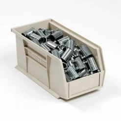 Promo 😉 Akro-Mils® AkroBin® Plastic Stack & Hang Bin, 5-1/2"W x 10-7/8"D x 5"H, Stone - Pkg Qty 12 🔥 -Containers shop 184812BG 01