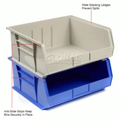Cheap 🎁 Akro-Mils® AkroBin® Plastic Stack & Hang Bin, 16-1/2"W x 14-3/4"D x 7"H, Stone - Pkg Qty 6 🎉 32 Cheap 🎁 Akro-Mils® AkroBin® Plastic Stack & Hang Bin, 16-1/2"W x 14-3/4"D x 7"H, Stone - Pkg Qty 6 🎉 -Containers shop 184816BG 3wco