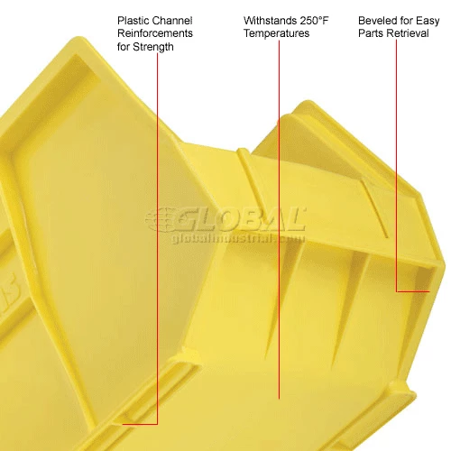 Budget 🤩 Akro-Mils® AkroBin® Plastic Stack & Hang Bin, 8-1/4"W x 18"D x 9"H, Yellow - Pkg Qty 6 😉 20 Budget 🤩 Akro-Mils® AkroBin® Plastic Stack & Hang Bin, 8-1/4"W x 18"D x 9"H, Yellow - Pkg Qty 6 😉 - Image 20