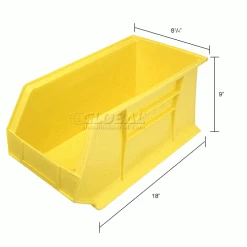 Budget 🤩 Akro-Mils® AkroBin® Plastic Stack & Hang Bin, 8-1/4"W x 18"D x 9"H, Yellow - Pkg Qty 6 😉 51 Budget 🤩 Akro-Mils® AkroBin® Plastic Stack & Hang Bin, 8-1/4"W x 18"D x 9"H, Yellow - Pkg Qty 6 😉 -Containers shop 184817YL dim