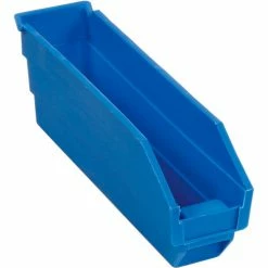 Brand new 😀 Global Industrial Plastic Nesting Storage Shelf Bin 2-3/4"W x 11-5/8"D x 4"H Blue - Pkg Qty 24 👍
