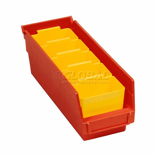 Top 10 💯 Global Industrial Plastic Nesting Storage Shelf Bin 4-1/8"W x 11-5/8"D x 4"H Red - Pkg Qty 24 🤩 4 Top 10 💯 Global Industrial Plastic Nesting Storage Shelf Bin 4-1/8"W x 11-5/8"D x 4"H Red - Pkg Qty 24 🤩 - Image 4