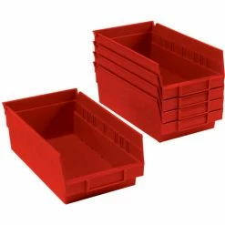 Top 10 🤩 Global Industrial Plastic Nesting Storage Shelf Bin 6-5/8"W x 11-5/8"D x 4"H Red - Pkg Qty 12 🎉 25 Top 10 🤩 Global Industrial Plastic Nesting Storage Shelf Bin 6-5/8"W x 11-5/8"D x 4"H Red - Pkg Qty 12 🎉 -Containers shop 184838RD 08