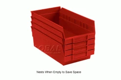 Top 10 🤩 Global Industrial Plastic Nesting Storage Shelf Bin 6-5/8"W x 11-5/8"D x 4"H Red - Pkg Qty 12 🎉 28 Top 10 🤩 Global Industrial Plastic Nesting Storage Shelf Bin 6-5/8"W x 11-5/8"D x 4"H Red - Pkg Qty 12 🎉 -Containers shop 184838RD 2wco