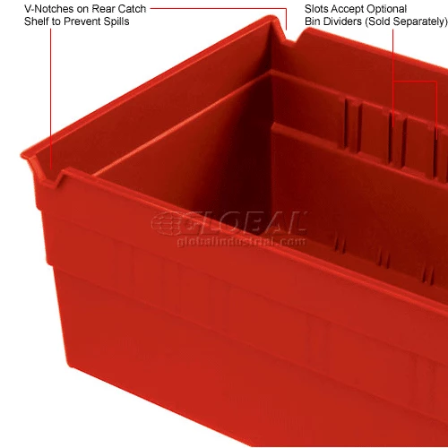 Top 10 🤩 Global Industrial Plastic Nesting Storage Shelf Bin 6-5/8"W x 11-5/8"D x 4"H Red - Pkg Qty 12 🎉 13 Top 10 🤩 Global Industrial Plastic Nesting Storage Shelf Bin 6-5/8"W x 11-5/8"D x 4"H Red - Pkg Qty 12 🎉 - Image 13