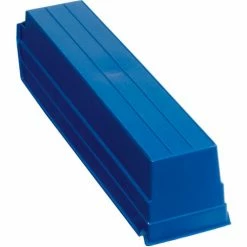 Best deal 🌟 Global Industrial™ Plastic Nesting Storage Shelf Bin 4-1/8"W x 17-7/8"D x 4"H Blue - Pkg Qty 12 😍 -Containers shop 184839BL 04